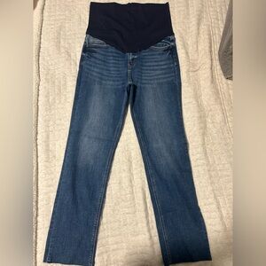 Pinkblush Dark Blue Straight Leg Maternity Jeans